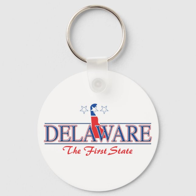 Delaware Patriotic Keychain (Front)