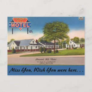 Delaware, Pleasant Hill Motel Postcard