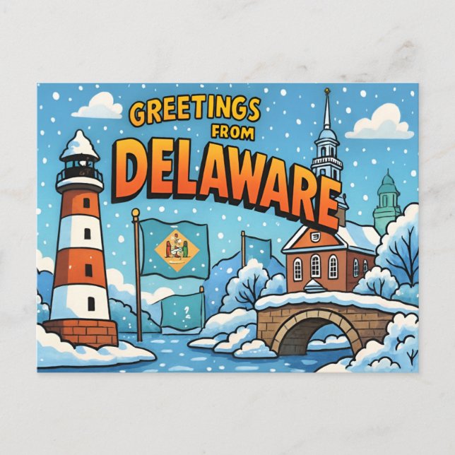 DELAWARE Postcard (Front)