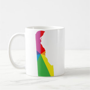 delaware pride. angled. coffee mug