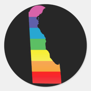 delaware pride. classic round sticker