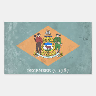 Delaware Rectangular Sticker