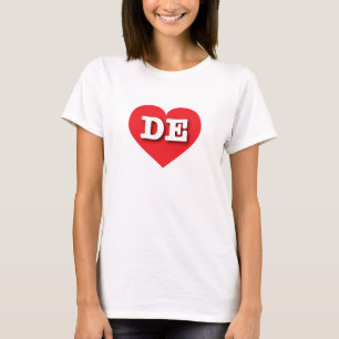 Delaware Red Heart - I love DE T-Shirt