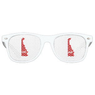 DELAWARE RED STATE RETRO SUNGLASSES