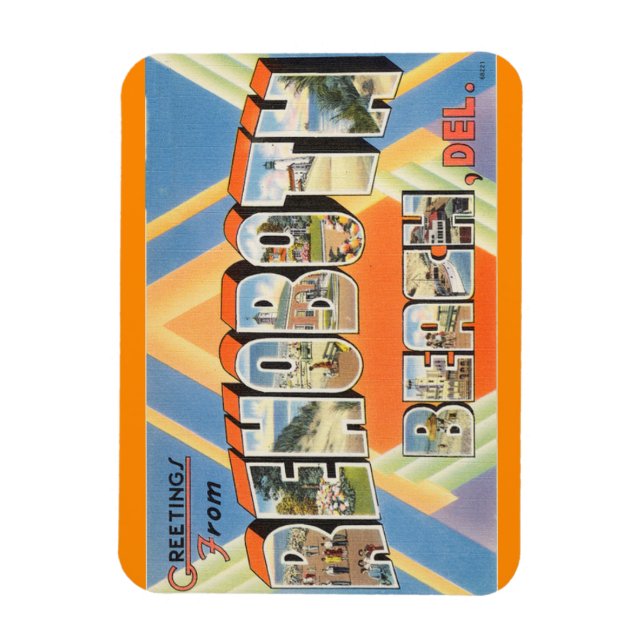Delaware, Rehoboth Beach Magnet (Vertical)