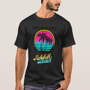Delaware Rehoboth Beach Retro Beach Sunrise beach T-Shirt