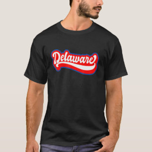 Delaware Retro US State Puerto Rico Flag T-Shirt