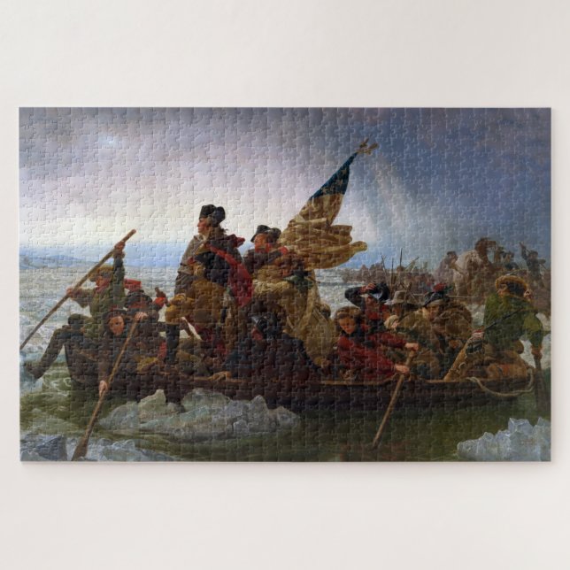 Delaware River Revolution Pres. George Washington Jigsaw Puzzle (Horizontal)