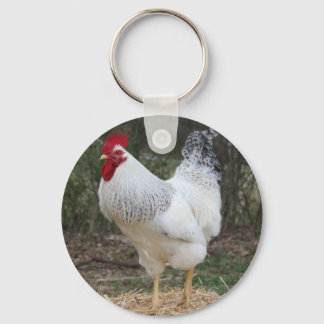 Delaware Rooster Elvis Key Ring