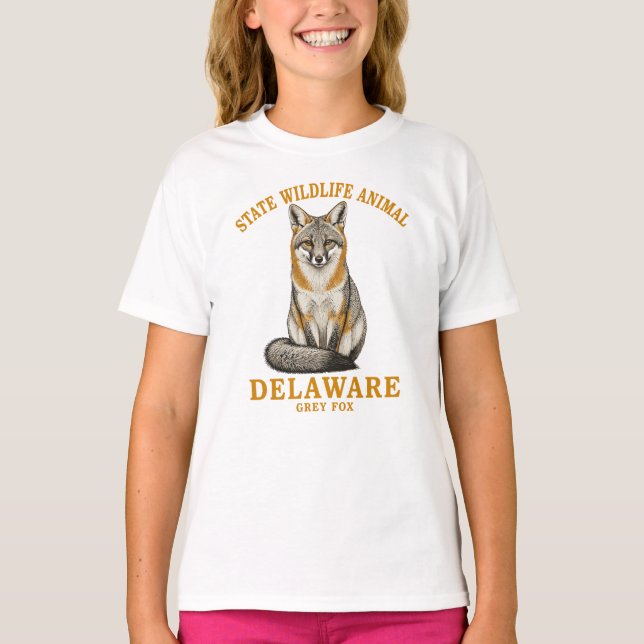 Delaware’s Wild Grey Fox T-Shirt (Front)
