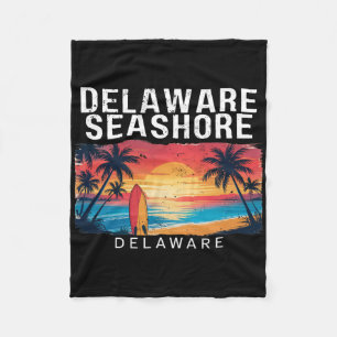 Delaware Seashore Delaware Men Women Surfing _1 Fleece Blanket