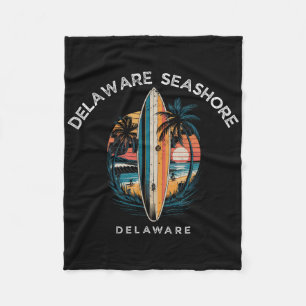 Delaware Seashore Delaware Men Women Surfing Fleece Blanket