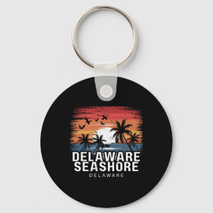 Delaware Seashore Delaware Surfing Surfer Key Ring
