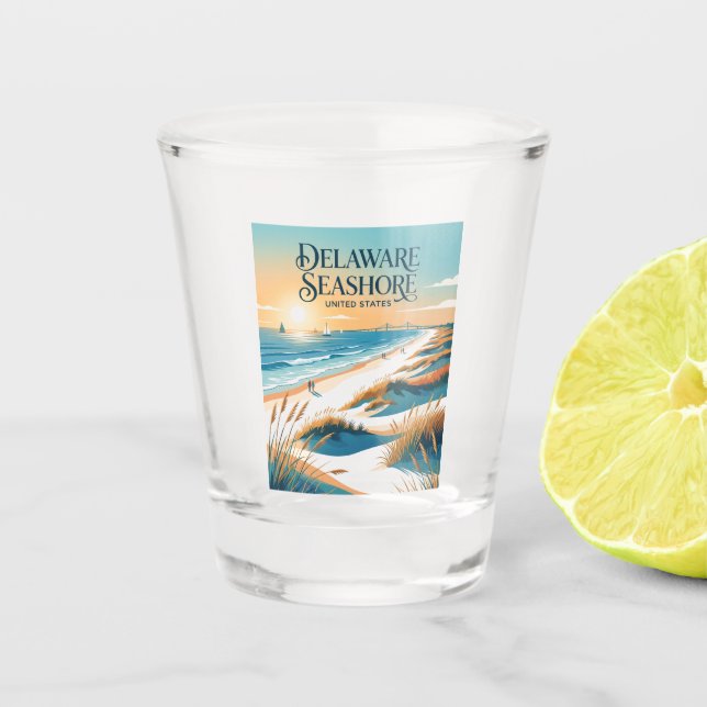 Delaware Seashore State Park Shot Glass (Front)