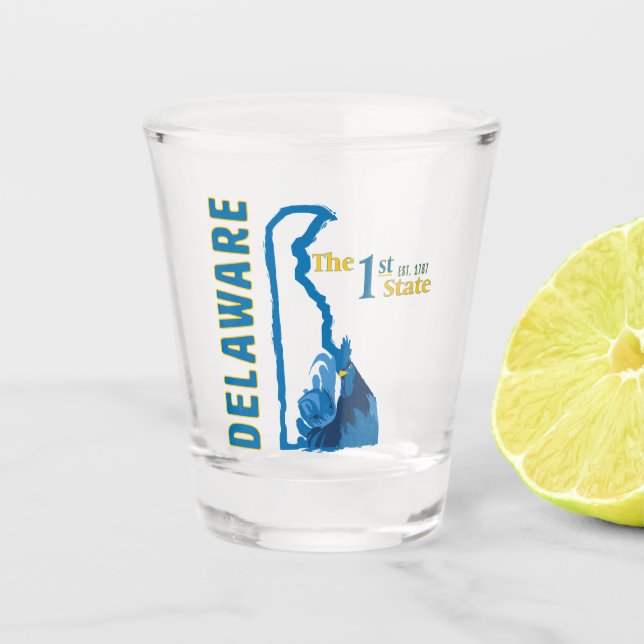 Delaware Shot Glass (Front)