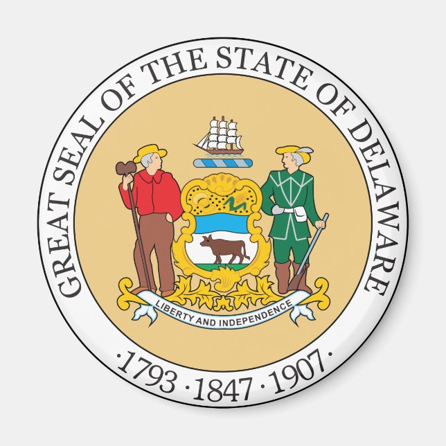 Delaware sign magnet (Front)