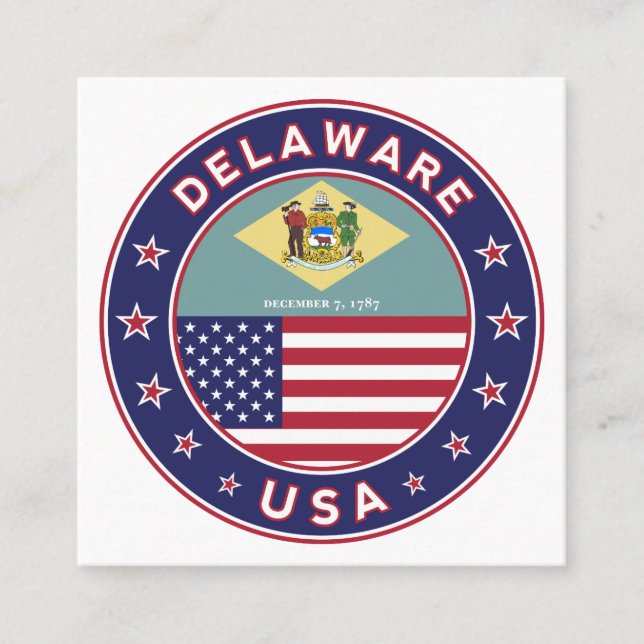 Delaware Square Business Card (Front)