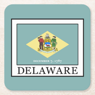 Delaware Square Paper Coaster