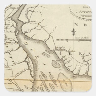 Delaware Square Sticker