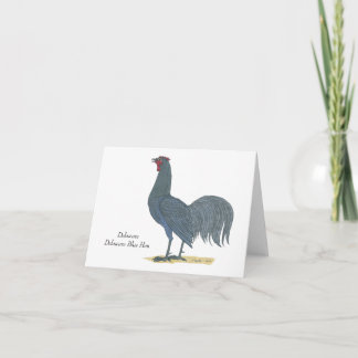 Delaware State Bird: Delaware Blue Hen Thank You Card