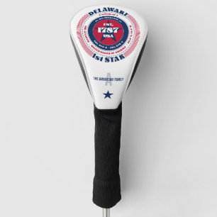 Delaware State Circle Custom Golf Head Cover