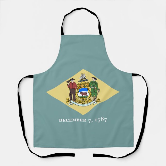 Delaware State Flag Apron (Front)