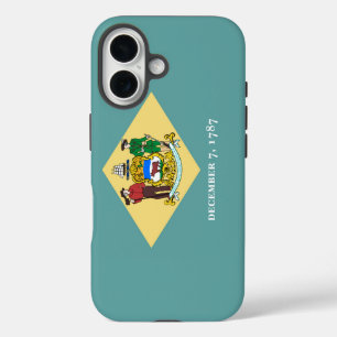 Delaware State Flag Design iPhone 16 Case
