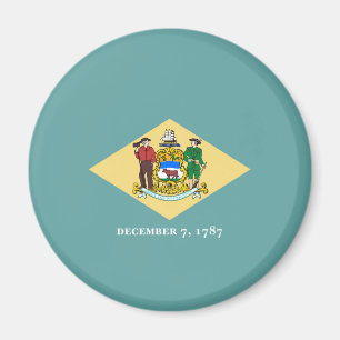 Delaware State Flag Design Magnet