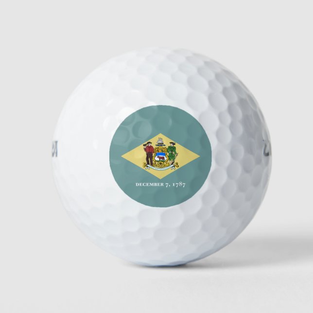 Delaware State Flag Golf Balls (Front)