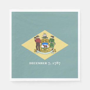 Delaware State Flag Napkin