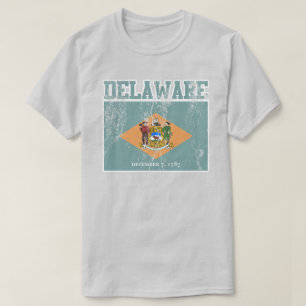 Delaware State Flag T-Shirt (Distressed)