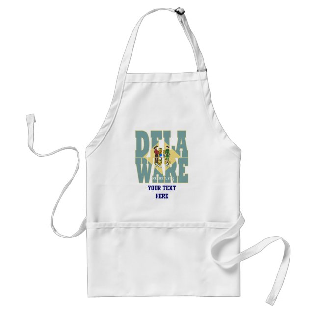 Delaware state flag text standard apron (Front)