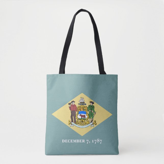 Delaware State Flag Tote Bag (Front)