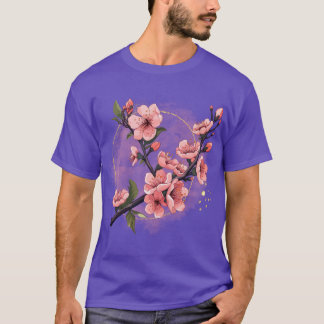 Delaware State Flower Peach Blossom Sticker T-Shirt