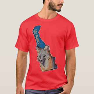 Delaware State Mammal Grey Fox Oversized T-Shirt
