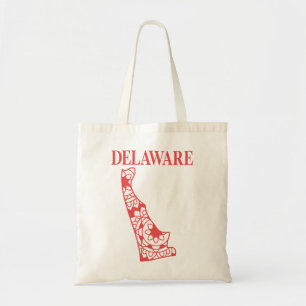 Delaware state mandala map, Made in Delaware Tote Bag