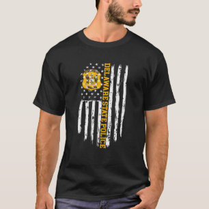 Delaware State Police American Flag T-Shirt