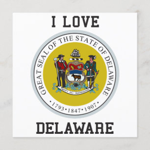Delaware State Seal Invitation