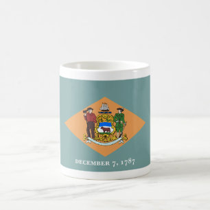 Delaware The Diamond US State Flag Coffee Mug