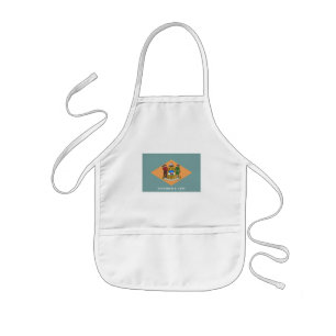 Delaware The Diamond US State Flag Kids Apron