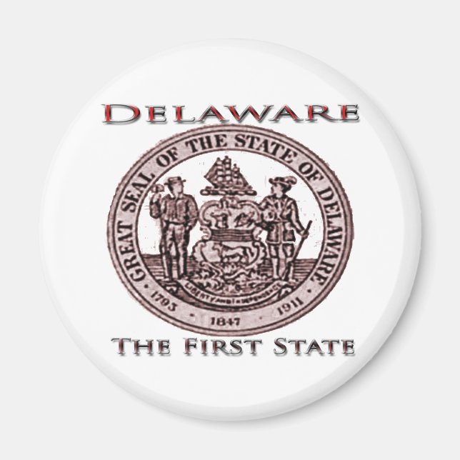 Delaware The First State Seal Magnet (Front)