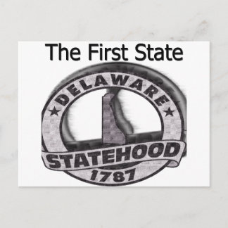 Delaware The First State Statehood Postcard