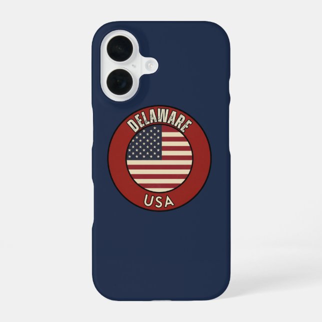 Delaware United States of America iPhone 16 Case (Back)