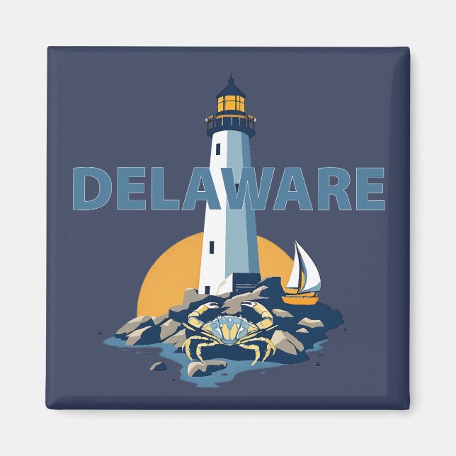 Delaware, United States of America Magnet (Front)