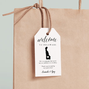 Delaware Wedding Welcome Gift Tags