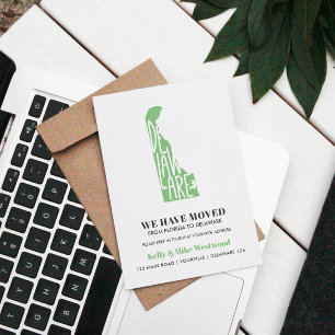 DELAWARE We've moved New address New Home  Postcard