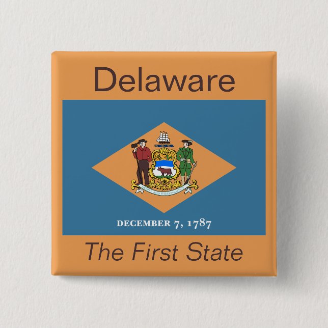 Delawarean Flag Button (Front)