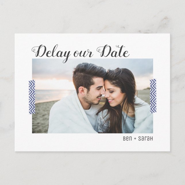 Delay our Date Postcard (Front)