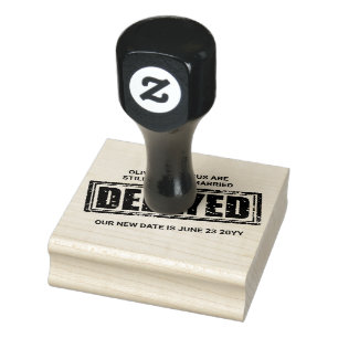 Delayed Wedding Event with Your New Date Stamp