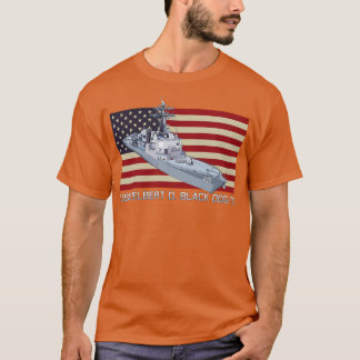 Delbert D Black DDG119 Destroyer Ship Diagram USA  T-Shirt